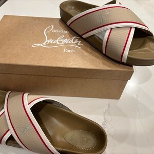 Christian Louboutin - Hot Cross/Bizz Flat - Color - Multi/Saharienne